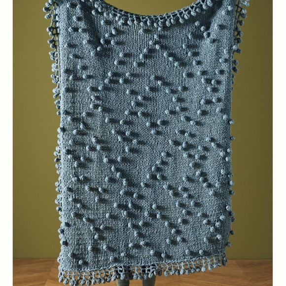 New🌟Amber Lewis for Anthropologie Knit Throw Blanket - Picture 2 of 5